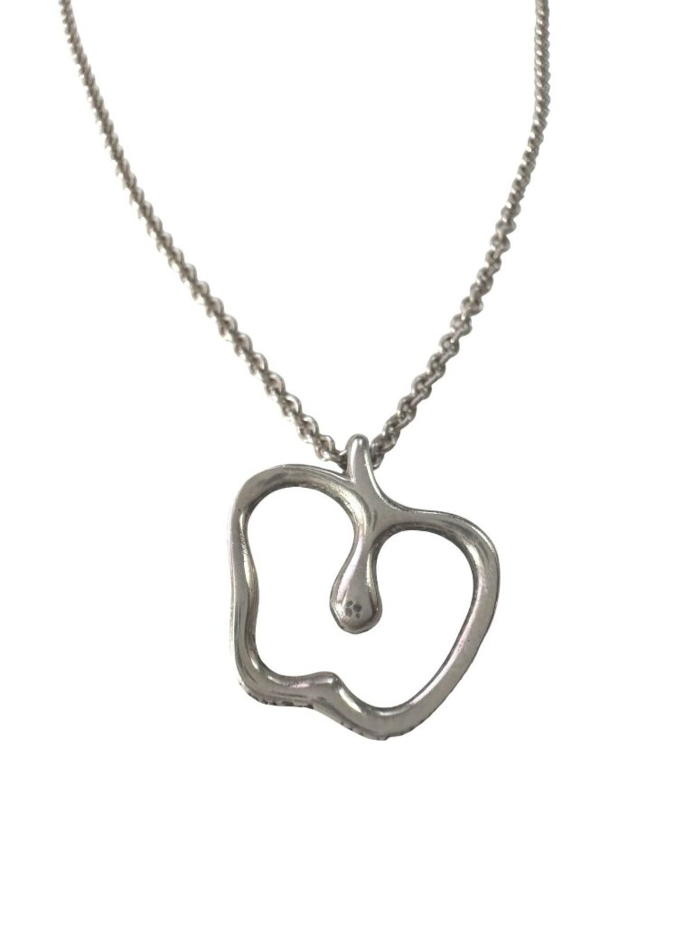 Tiffany & Co Apple Necklace in Sterling Silver - 16" Chain
